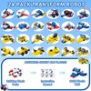 24 Packs Party Favors for Kids, Transform Robot Building Blocks,