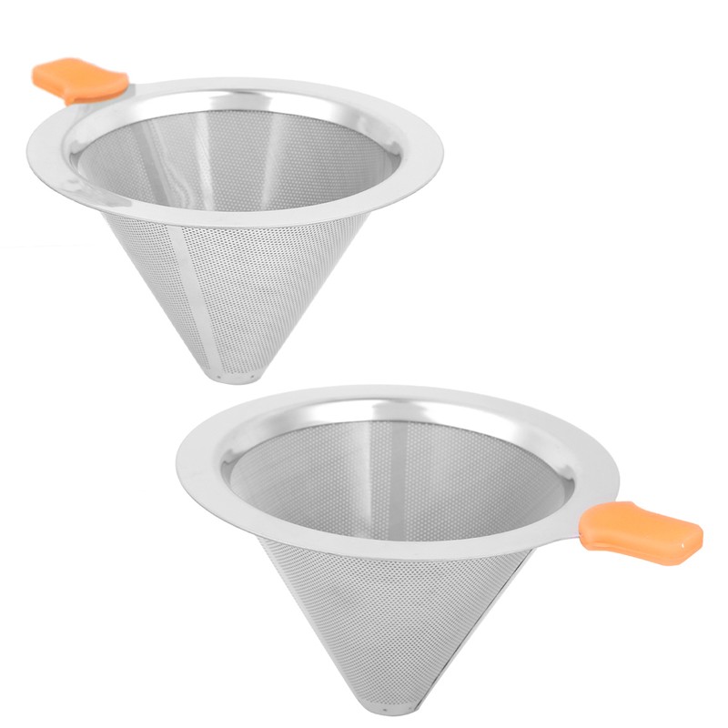 Coffee Maker Drip Filter Double Layer Stainless Steel Reusable Coffee