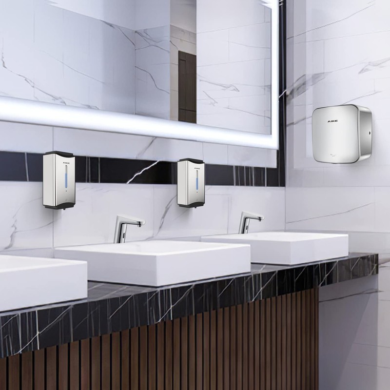 AIKE Automatic Soap Dispenser Commercial Wall Mounted Liquid Dispenser Polished