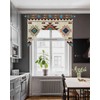 Kontanderi Western Southwest Swag Valances for Windows, Swag Kitchen Curtain