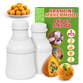 Arancini Maker Mold Rice Ball Mold 160g/5.65oz - Set of 2 Molds, Round and Pointed Shapes, Easy-to-Use, Easy-to-Clean, Comfortable to Hold, Designed for Making Rice Balls at Home or Professionally