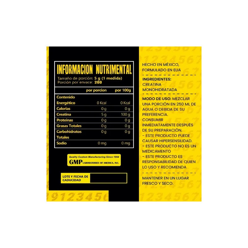 34 Zero Creatina Monohidratada Cu 1kg 2 Piezas
