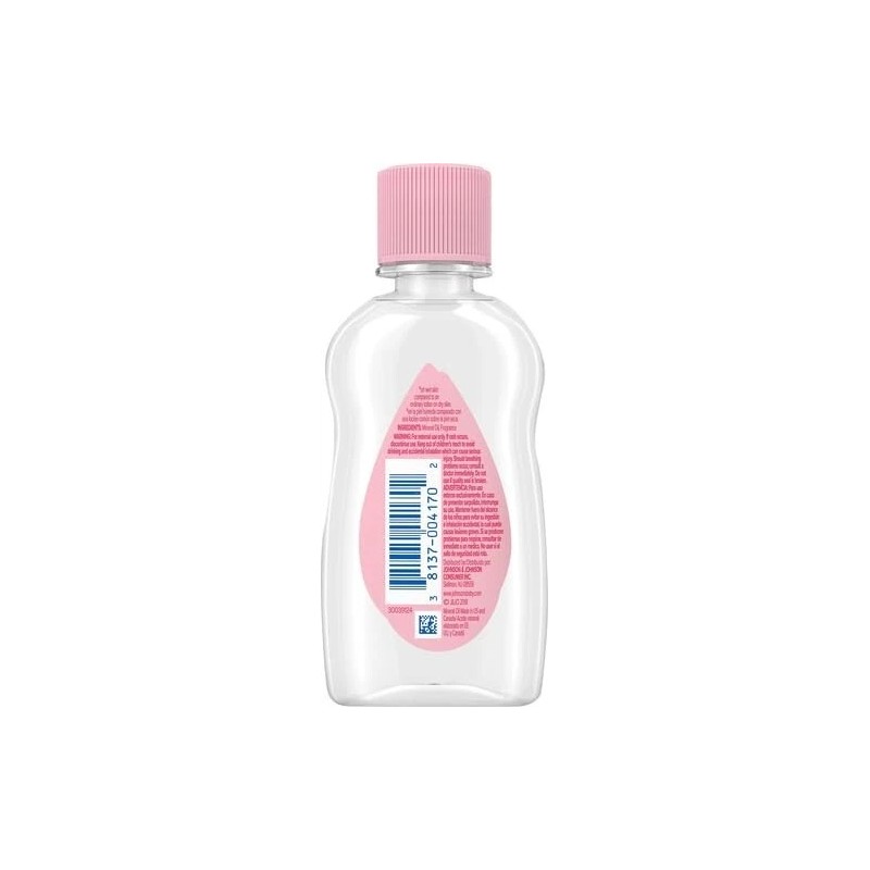 Johnson's Baby Oil, Pure Mineral Oil to Prevent Moisture Loss,
