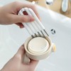 Multipurpose Cleaning Brush Set for Tumblers, Baby Bottles, Lids, Thermoses, Dishes, Keyboards, and Fans - Includes Mini Crevice Brush Brush White 17ea