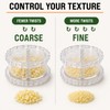 Garlic Chopper 2 Pack, Manual Garlic Twister & Mincer, Clear