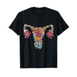 Floral Uterus Women's Rights Feminist T-Shirt