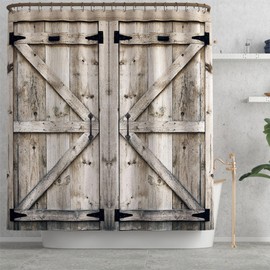 FAIRYGATE B8317 Shower Curtain Anti-Mould Shower Curtain Waterproof Shower Curtain Bathroom Curtain Textile Waterproof and Dries Quick Washable High-Quality Fabric Bath 180 x 180 cm with 12 Hooks