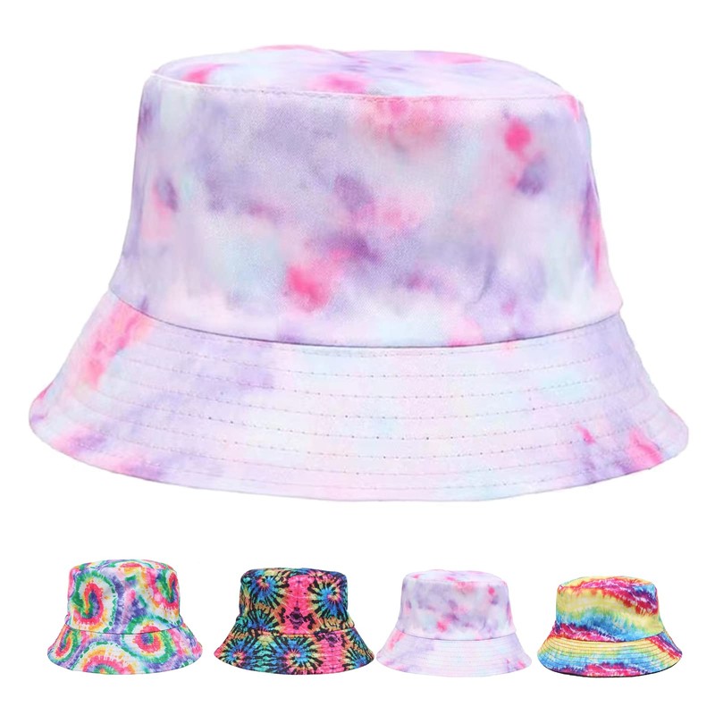 Bucket Hat Reversible Packable Tie Dye Hats Double Side Reversible