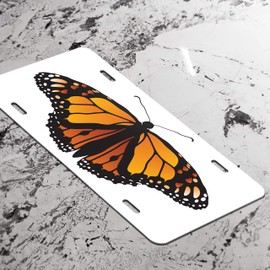Monarch Butterfly Printed Vanity Front License Plate Tag KCFP121