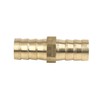 X AUTOHAUX 14mm Brass Barb Hose Fitting Straight Union Connector