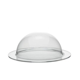 Transparent acrylic glass hemisphere with 150 mm diameter and all-round brim/acrylic dome/half shell Zeigis®