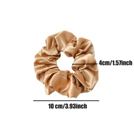 6 Pack Satin Scrunchies for Ladies and Girls, Satin Elastic Soft Hair Ties Scrunchy for Big Hair Scrunchy Ponytail Holder, Thick, Thin and Curly Hair
