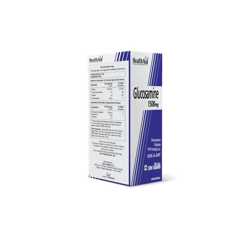 HealthAid Glucosamine Sulphate 2KCl 1500mg - 30 Tablets