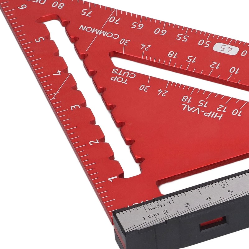 7 Inch Rafter Square with Level Aluminum Alloy Detachable Triangle