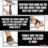 Shelly Weight Lifting Straps Figure 8 with Padded Cuff Wrist
