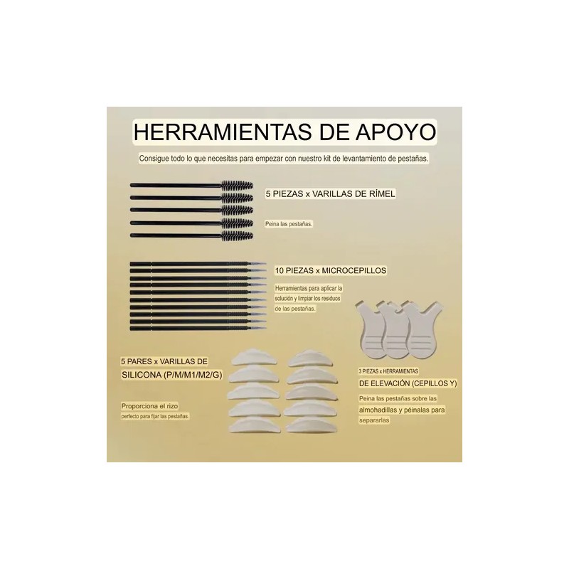 Kit De Laminación De Pestañas Y Cejas Gollee