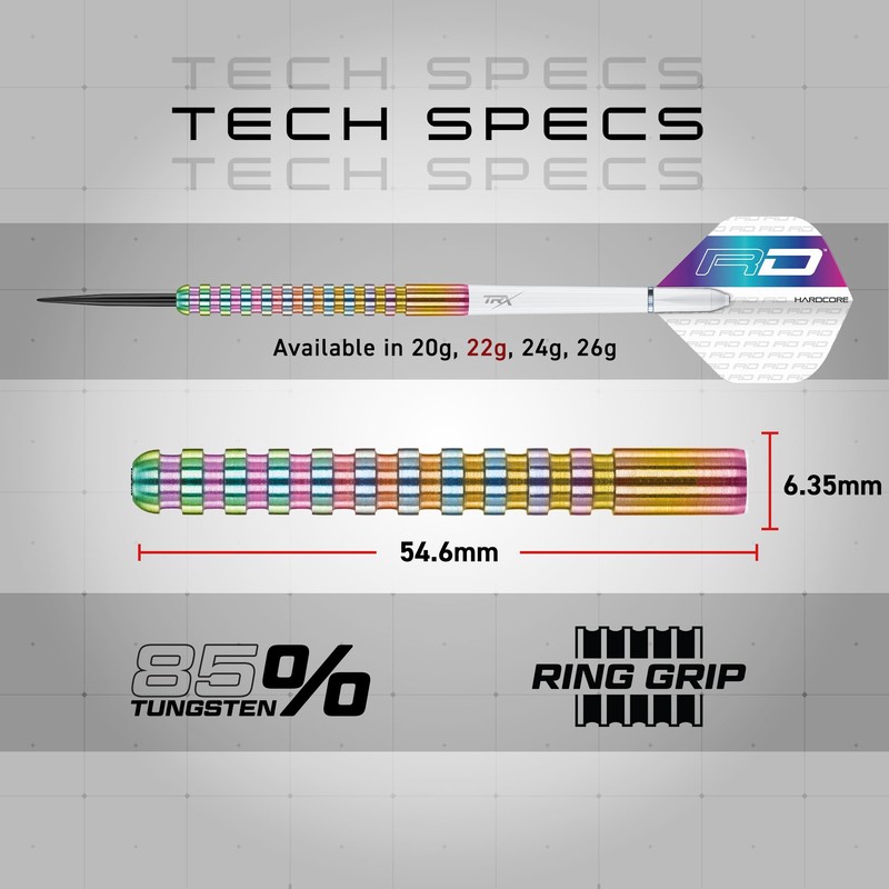 RED DRAGON Javelin Spectron 22 Gram Premium Tungsten Darts Set