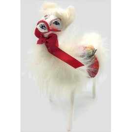 Annalee 10" Christmas Delights Standing Llama Hand Painted Doll Figure 2013 -NWT
