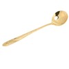 Serving Spoon Mirror Polished Brass Glossy Edges Heavy Duty Round