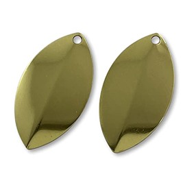 Ten #5 Brass Cascade Spinner Blades - Tacklecraft - Make your own spinners
