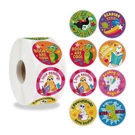 Reading Reward Stickers for Teachers,500 Stickers for Kids in 8 Designs,1 Inch School Stickers Pack,Motivational Incentive Stickers for Students,Potty Training Stickers,Teachers Supplies for Classroom