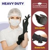 CHEF ROYALE Pack of 100 Disposable Black Nitrile Gloves -