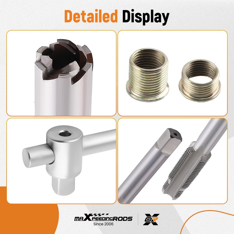 maXpeedingrods Spark Plug Thread Repair Kit, M14 x 1.25 Taps