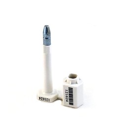 High Security Bolt Seal for Cargo Containers and Truck Trailers, White Color, Box (20 pcs), Numbered with Barcode, ISO and C-TPAT Certified BFSEALS