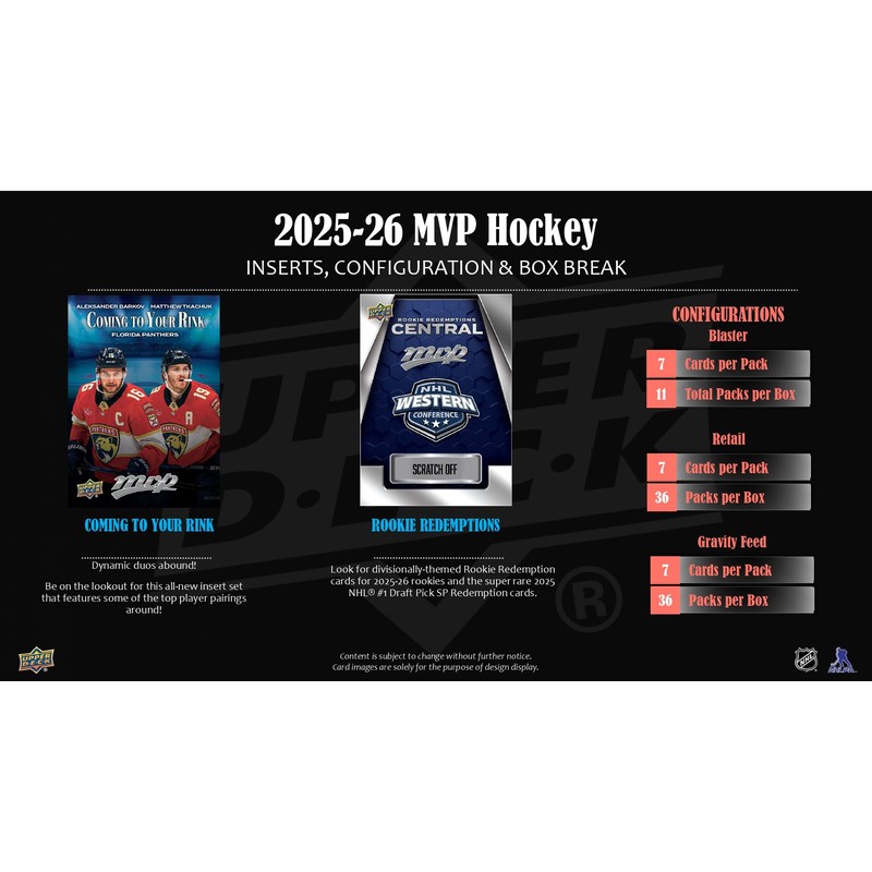 2025-26 Upper Deck MVP Hockey Blaster Box