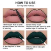 evpct 3Pcs Dark Black Green Purple Matte Lip Liner and