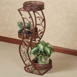 Touch of Class Catalonia Sage Three Tier Metal Plant Stand 33.5 Inches High