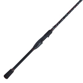 Abu Garcia 7’ Vendetta Spinning Fishing Rod, 2-Piece Rod, 6-12lb Line Rating, Medium Rod Power, Fast Action, 3/16-5/8 oz. Lure Rating, Black