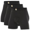 Carhartt Men's Stretch 5” Boxer Brief 3 Pack, Black, S