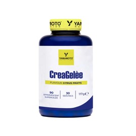 Yamamoto CreaGelèe Creatina Monoidrato Effervescente, 90 Supergelèe, Gusto Agrumi