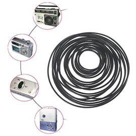 20 unidades de polea de goma de silicona de 0.039 x 0.039 in, transmisión del motor, cinta redonda Beslts cinta DIY módulo de juguete del motor del au