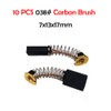 Motor Carbon Brushes - 10pcs Electric Replacement Motor Carbon Brushes