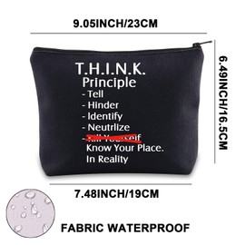Horror Web Series Makeup Bag Mandela Inspired Gifts T.H.I.N.K. Principle Mandela Horror Zipper Bag (Know Your Place UK)