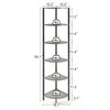 IRCPEN 6 Tier Corner Shelf, Industrial 63.1" Tall Ladder Corner