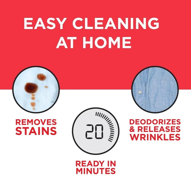 At Home Dry Cleaner Starter Kit with 6 Cleaning Cloths,