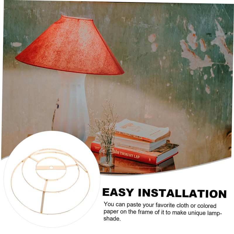 WHAMVOX Metal Lampshade Frames DIY Table Lampshade Frames Stable Lampshade