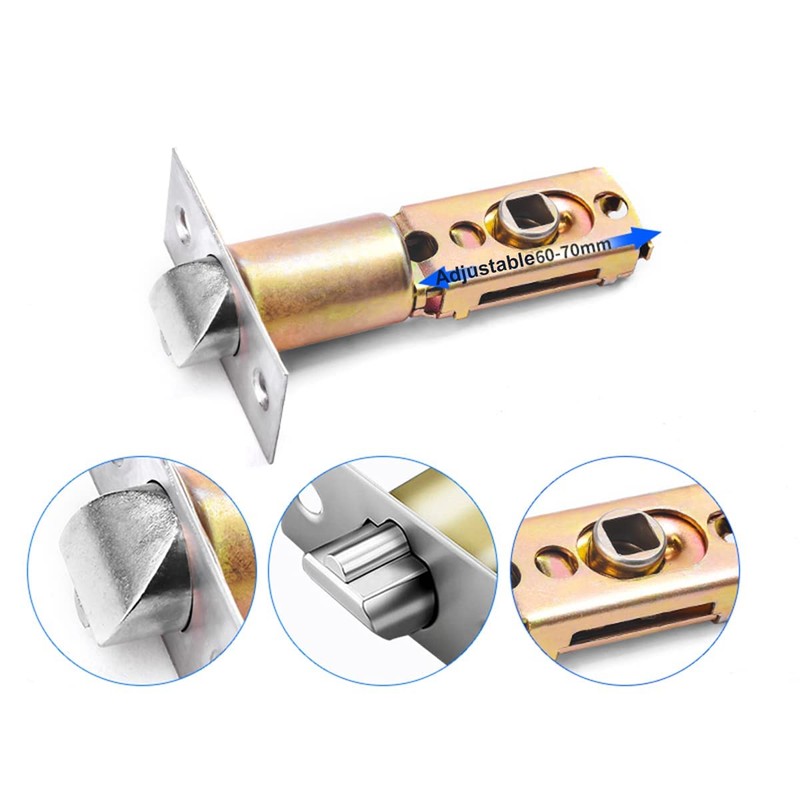 Qrity Pack of 1 Tubular Mortice Locks, 70/60 mm Tube