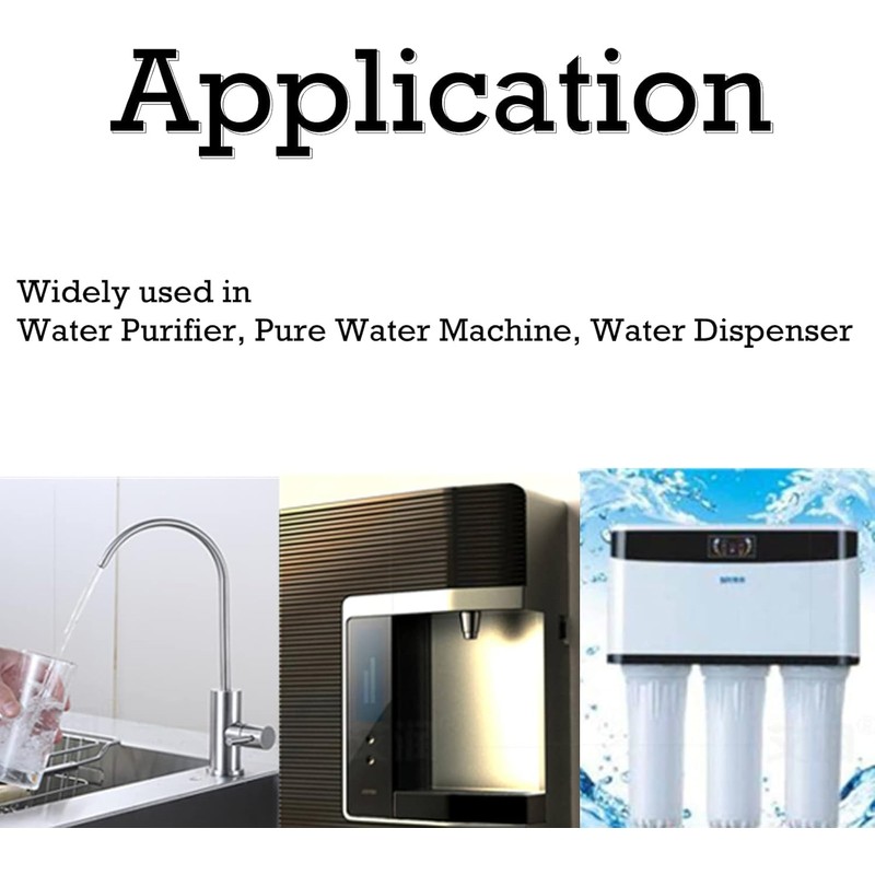 Reverse Osmosis 1/4" Hose, Yetaha Water Flow Adjust Valve Regulator,