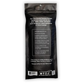 Bearded Butchers Edible 17mm Mahogany Collagen Snack Stick Casings, 4-Pack – Make Your Own DIY Meat Snack Sticks, Great with Beef, Pork, Venison & More! Vacuum Sealed, Easy to Use, Holds Up to 25 lbs of Meat