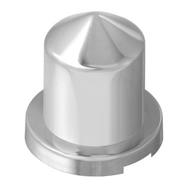 GG Grand General 10131SP Pointed Chrome Plastic Nut Cover with Flange Fits 15 mm & 5/8 Inches, Set of 10