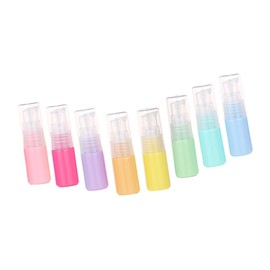 FRCOLOR 8Pcs Colorful Press Pump Sample Bottles Refillable Subpackaging Containers for Travel Toiletries for Shampoo and Lotion Vibrant Colors
