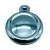 Polished Brass Round Keyhole Cover Escutcheon with Screws (1, Chrome)