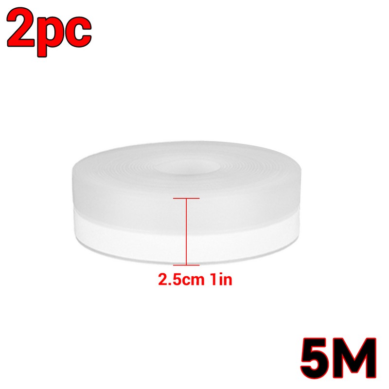 Transparent Door Weather Stripping Seal for Gaps – Flexible Self-Adhesive