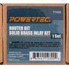 POWERTEC 72028 Router Bits Solid Brass Inlay Kit | for