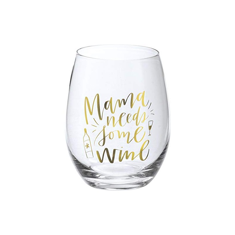 Mama Needs Some Wine Stemless Wine Glass 15 fl oz