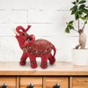 CHEOTIME Elephant Statue, Wealth Lucky Feng Shui Elephant Figurine Home